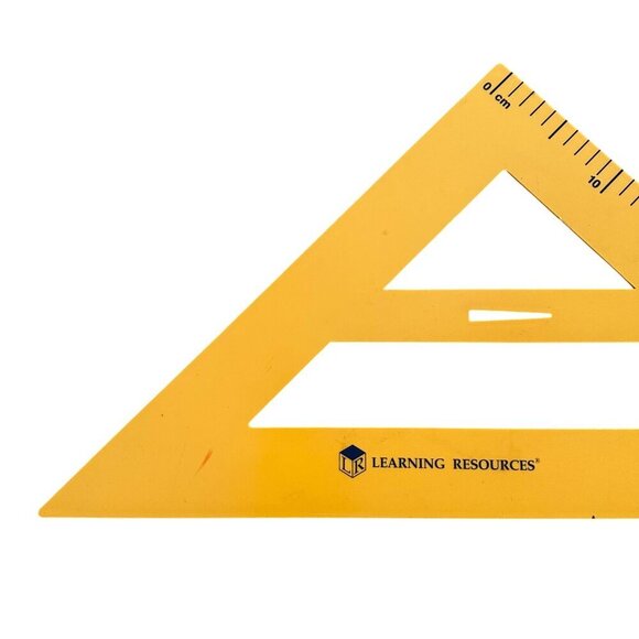 Learning Resources Safe T Protractor Triangle Big Ruler Geometry Tool Homeschool - Picture 7 of 15